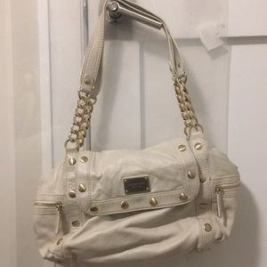 Michael Kors ivory leather handbag